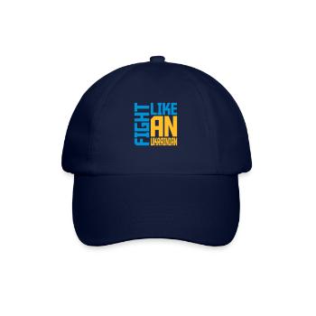 fight like ukrainians quote - Baseball Cap - blue/blue - Front