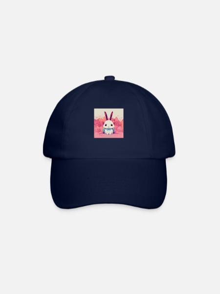 Cute Anime Rabbit - Baseballkappe - Blau/Blau