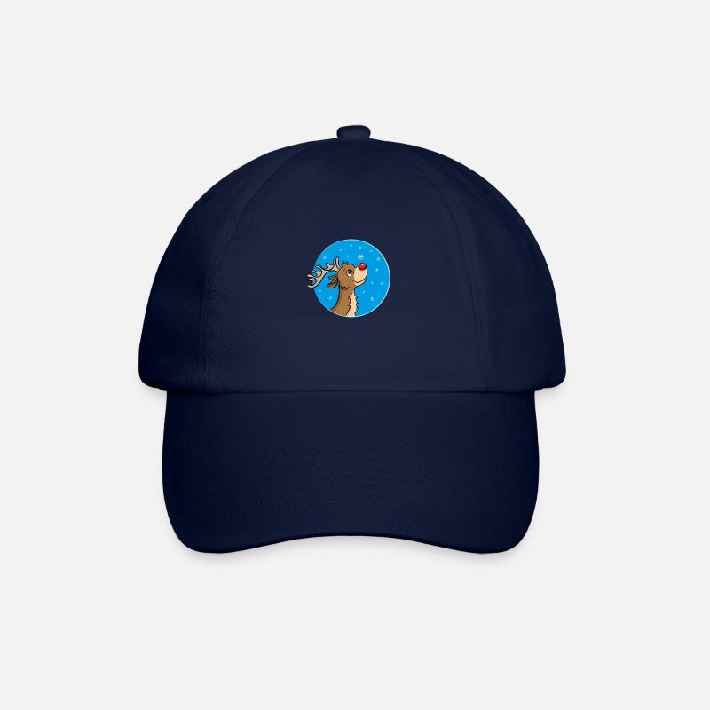 Rentier - Baseballkappe - Blau/Blau