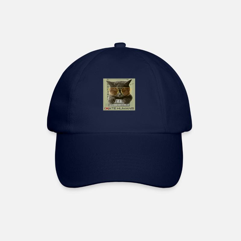 Angry cat Jeffrey Dahmer - Casquette classique - bleu/bleu