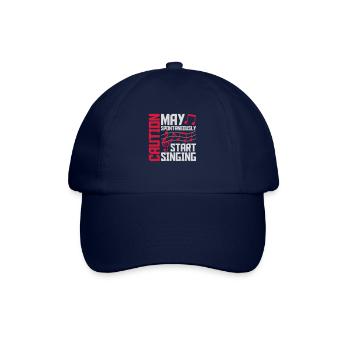 may spontaneously start singing - Baseball Cap - blue/blue - Front