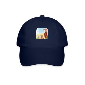 Father Fox and son Fox - Baseball Cap - blue/blue - Front