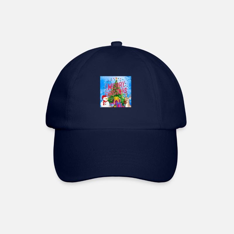 Frohe Weihnachten, Weihnachten - Baseballkappe - Blau/Blau