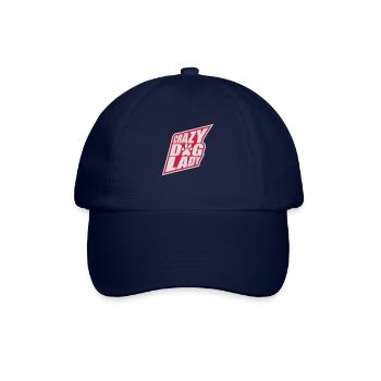 crazy dog lady quote - Baseball Cap - blue/blue - Front