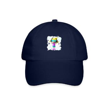 FUNNY MUSIC ILLUSTRATION GIRL 6 - Baseball Cap - blue/blue - Front