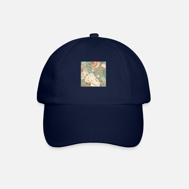 Floral Design 29 - Baseballkappe - Blau/Blau