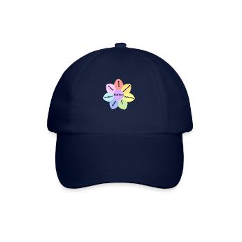 Regenbogen-Pastellfarbe Selbstliebe Grundlagen - Baseballkappe - Blau/Blau - Vorne