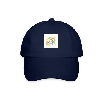 Blumen - Baseballkappe - Blau/Blau - Vorne
