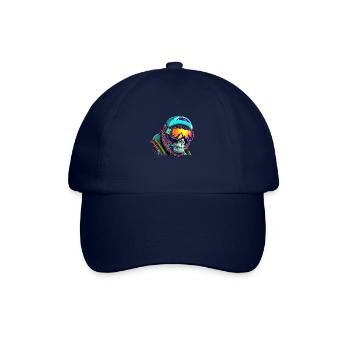 Cool gorilla skier - Baseball Cap - blue/blue - Front