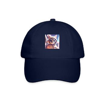 Asteonaut cat in space - Baseball Cap - blue/blue - Front