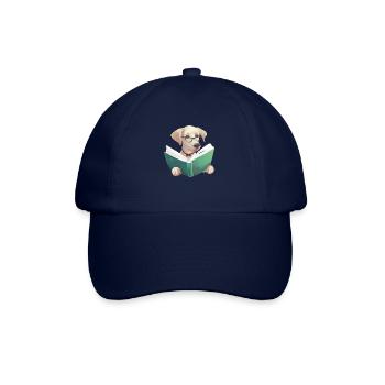 Hunde Bücher Labrador Buch Hund Lesen Hundehalter - Baseballkappe - Blau/Blau - Vorne