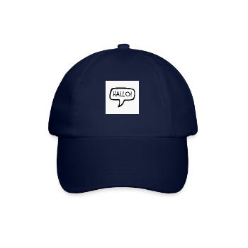 Hallo - Baseballkappe - Blau/Blau - Vorne