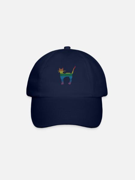 Cat - Baseball Cap - blue/blue