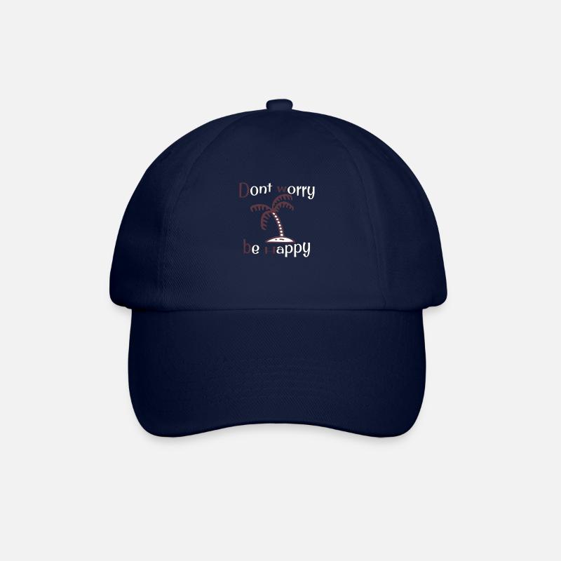 Ne vous inquiétez pas, soyez heureux - Casquette classique - bleu/bleu
