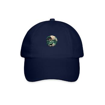 Forest with deer - Baseball Cap - blue/blue - Front
