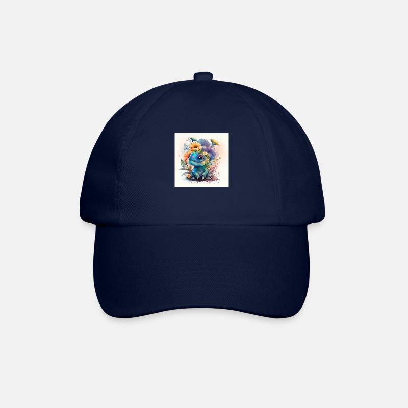Dino Design - Baseballkappe - Blau/Blau