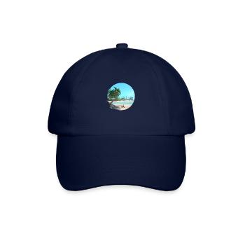 Sommerurlaub Strand Palmen Insel Sonne Palme - Baseballkappe - Blau/Blau - Vorne