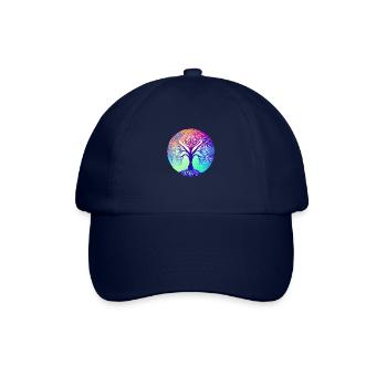 Lebensbaum Yoga Meditation Baum des Lebens - Baseballkappe - Blau/Blau - Vorne