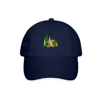 Pilze - Baseballkappe - Blau/Blau - Vorne