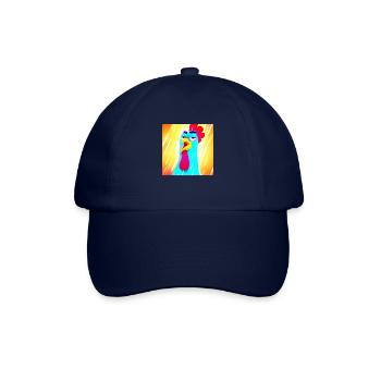 "Réflexions Bleues" "Curiosité à Plumes" " - Casquette classique - bleu/bleu - Devant