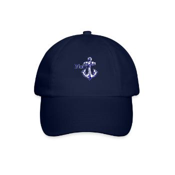 Moin mit Anker - Baseballkappe - Blau/Blau - Vorne