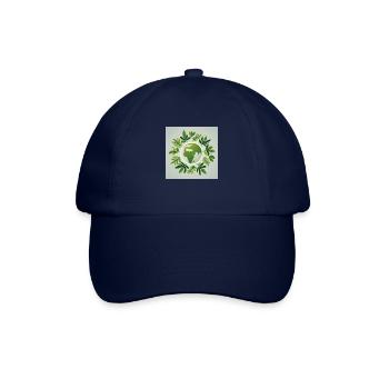 Nachhaltige Welt - Baseballkappe - Blau/Blau - Vorne