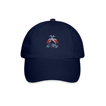 Two Japanese cranes - Baseball Cap - blue/blue - Front