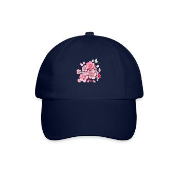 flowers Hippie soul Groovy Summer time peace love - Baseball Cap - blue/blue - Front