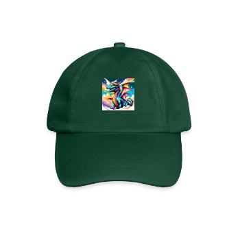 Dragon avec arc-en-ciel - Casquette classique - vert bouteille - Devant