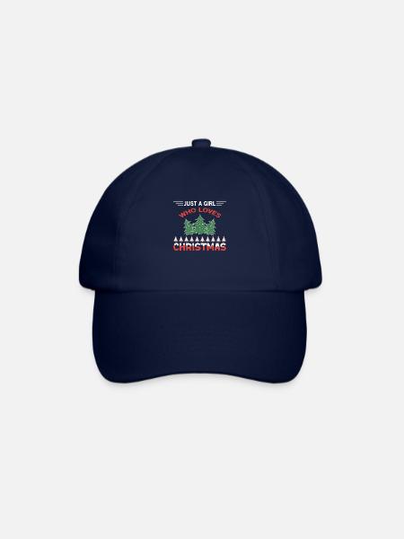 Just a Girl Who Loves Christmas - Baseballkappe - Blau/Blau
