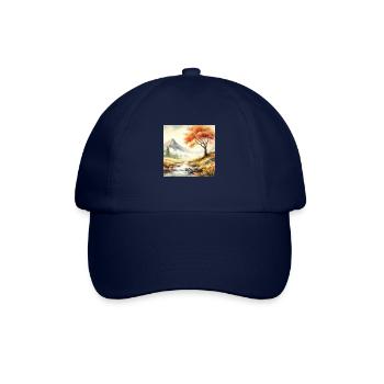 Watercolor Painting - Baseball Cap - blue/blue - Front