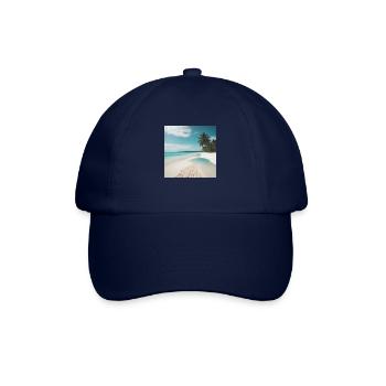 Tropischer Strand - Baseballkappe - Blau/Blau - Vorne