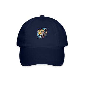 Panther Animal Freedom World Wildlife Abstract - Baseball Cap - blue/blue - Front