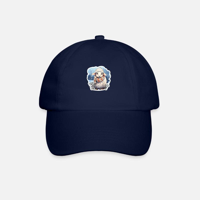 Winterschäfchen - Baseballkappe - Blau/Blau