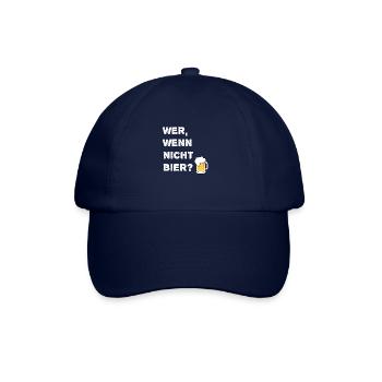 Bier wer wenn nicht bier - Baseballkappe - Blau/Blau - Vorne