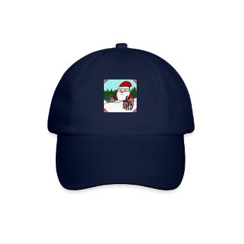 Frohe Weihnacht - Baseballkappe - Blau/Blau - Vorne