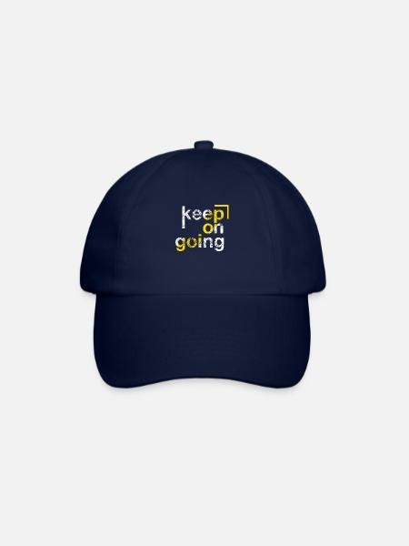 keep on going, Perseverance - Baseball Cap - blue/blue