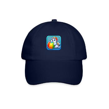 Joyeux plaisir du ballon de plage de phoque ! - Casquette classique - bleu/bleu - Devant