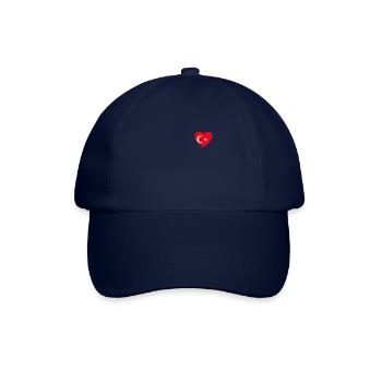 Cœur drapeau Turquie - Casquette classique - bleu/bleu - Devant