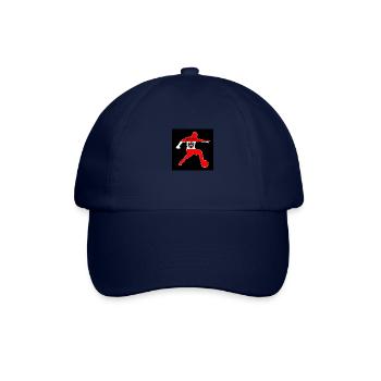 Austrian Footballer With The Flag Of Austria - Baseball Cap - blue/blue - Front