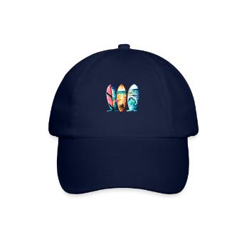 WaveRider: Surf-Spirit für Wellenliebhaber! - Baseballkappe - Blau/Blau - Vorne