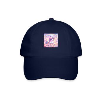 Cartoon Einhorn 2 - Baseballkappe - Blau/Blau - Vorne