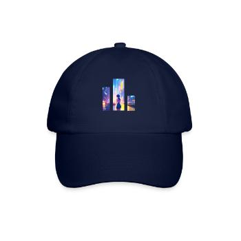 Girl in City - Baseball Cap - blue/blue - Front