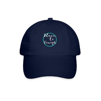 horse racing thrilling experiences present - Baseball Cap - blue/blue - Front