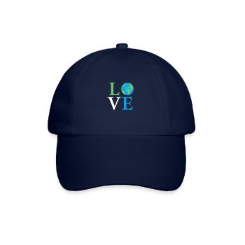Love Earth - Baseballkappe - Blau/Blau - Vorne