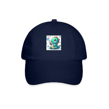 Dino small with soap bubbles - Baseball Cap - blue/blue - Front