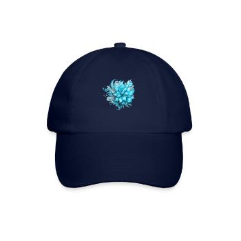 Flowers Hippie soul Groovy Summer time peace love - Baseball Cap - blue/blue - Front
