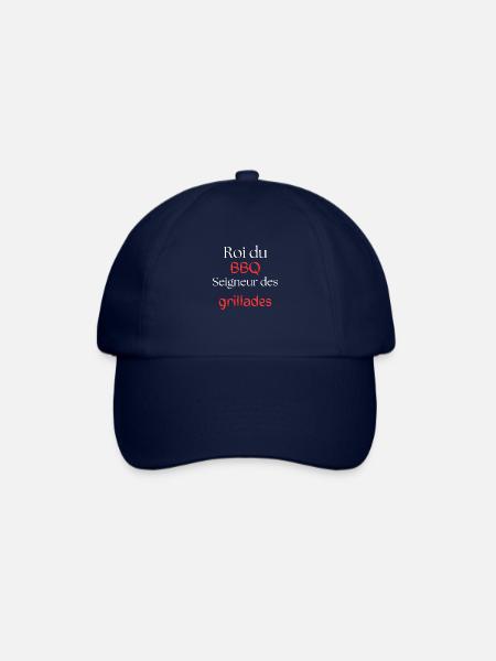King of the BBQ, lord of the grill. - Baseball Cap - blue/blue