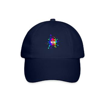 Kroatien hrvatska kroatien hrv hr zagreb geteilte Flagge - Baseballkappe - Blau/Blau - Vorne
