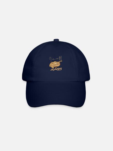 Funny Design Saying - I'm All Ears - Elephant - Baseball Cap - blue/blue
